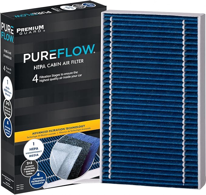 PureFlow HEPA Cabin Air Filter PC99502HX | Fits 2023-20 Tesla Y, 2023-17 3