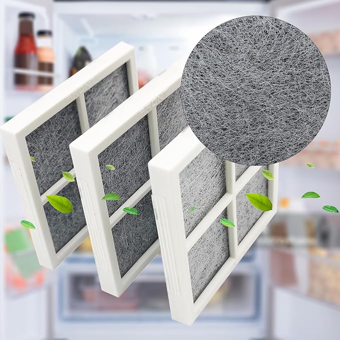 LT120F Refrigerator Air Filter Replacement for LG LT120F, and Kenmore Elite 469918, 9918, 795, Carbon Fridge Filters for LG ADQ73214402, ADQ73214403, ADQ73214404, ADQ73334008, LMXS30776S-8 Pack