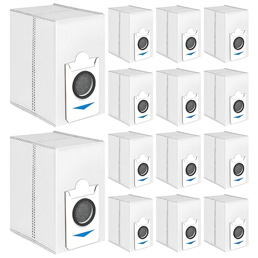 14 Pack T30S Combo Replacement Dust Bags Compatible with Only for ECOVACS DEEBOT T30S Combo Vacuum Cleaner, Large Capacity Dirt Disposable Vacuum Bags. 【Not fits for Other T30S models】