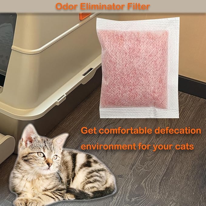 Odor Removing Refills Compatible with Whisker OdorTrap Pod, Eliminates Litter Box Odors, for Litter-Robot 4 Filter Pocket or Litter-Robot 3 Waste Drawer (6 Pack)