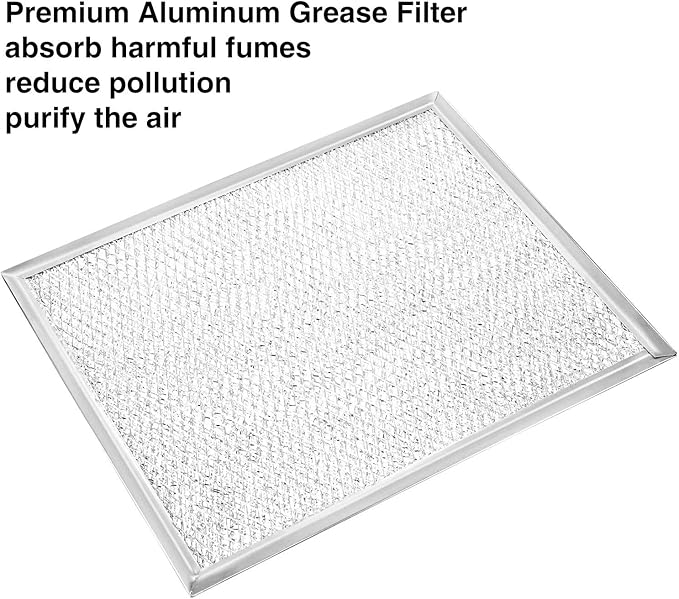 Jovitec 4 Pack Aluminum Range Hood Grease Filter Replacement Filter Compatible with Broan BP29, 10-1/2 x 8-3/4 x 3/32 Inch