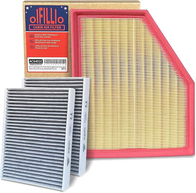 OIFILLIO Cabin Engine Air Filter for 2019-2023 BMW X5 X7 X6 (L6-3.0L Only), 530i 540i 530e 740i 740e (2017-2023) Select Models, (NOT FOR V8-4.4L) 3pcs