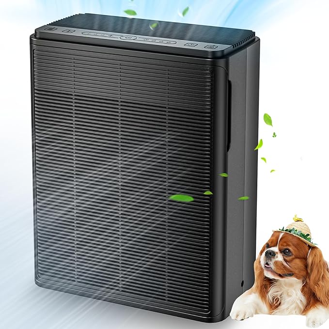 Air Purifiers for Home Large Room Up to 2000 Ft² with Washable Filters, AIUZLK H13 HEPA Filter,Bedroom Air Purifier for Pet,Air Cleaner for Smoke Pet Hair Dander Odor,P260