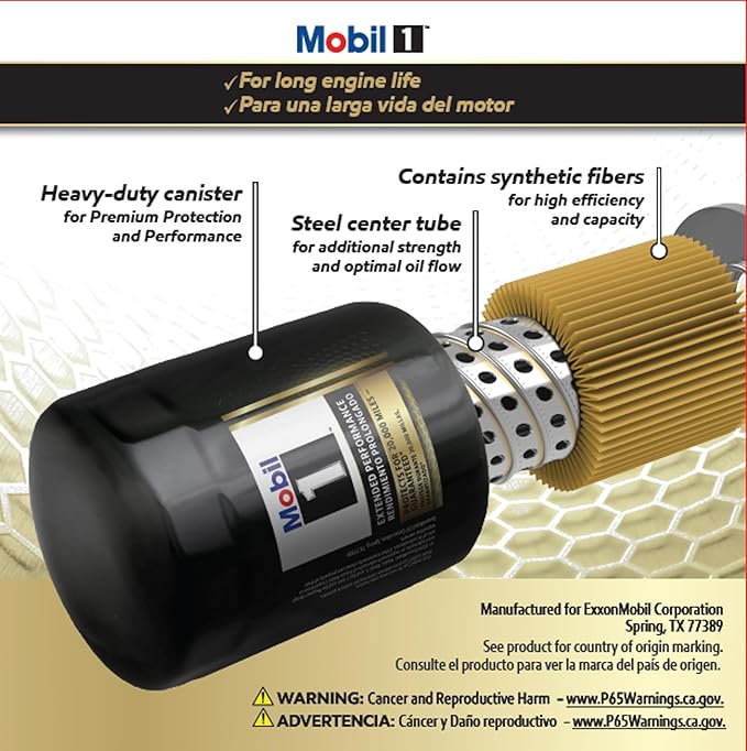 Mobil 1 M1-210A Extended Performance Spin On Oil Filter - (Pack of 2)