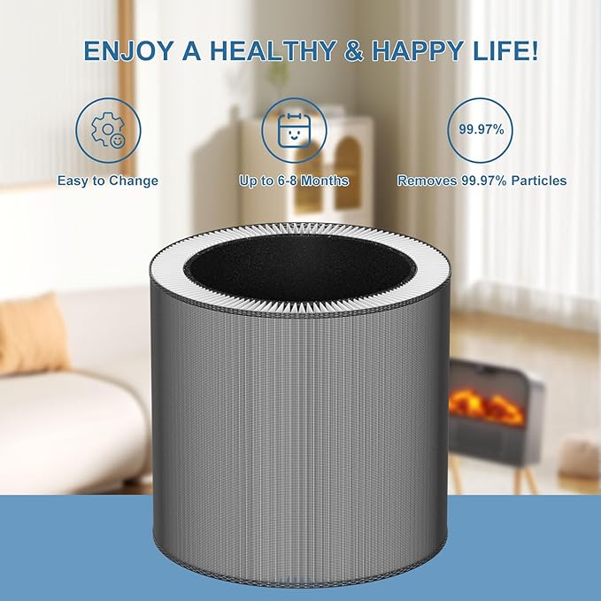 C610 Replacement Filter Z Compatible with Winix C610 Air Cleaner Purifier 1712-0121-00, 3-in-1 True HEPA Filter, 2-Pack