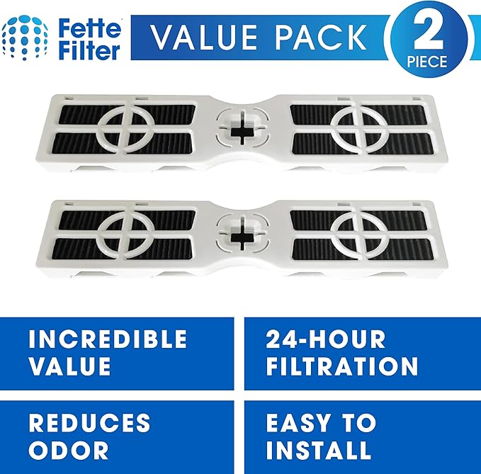 FRGPAAF2 Refrigerator Air Filter Compatible with Frigidaire FRGPAAF2 PureAir AF-2 Refrigerator Air Filter, Compare to Part # FRGPAAF2, AF-2, RAF-2. Includes 2 Replacement FIlters.