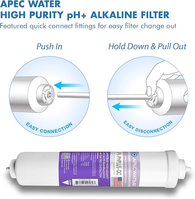 APEC 90 GPD Stage 1-3&6 Replacement Filter Set for ULTIMATE Series Alkaline Reverse Osmosis Water System (FILTER-SET-PH)