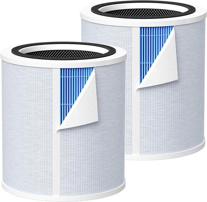 Core 400S-P Replacement Filter for LEVOIT Core 400S-P Smart Air Purifi-er, 3-IN-1 HEPA and Activated Carbon Filter, Compared to Part# Core 400S-RF(LRF-C401S-P-WUS), Blue