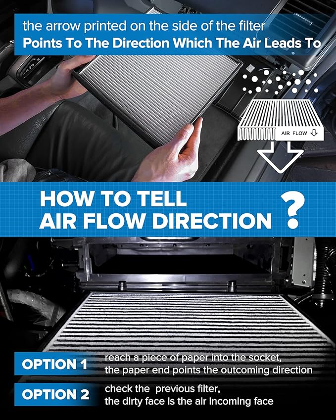 PHILTOP Cabin Air Filter w/Activated Carbon, Compatible with CF10553 Nissan Frontier 2005-2021, Pathfinder 2005-2012, Xterra 2005-2015, NV2500 2012-2015, NV1500 2012-2015, NV3500 2012-2015