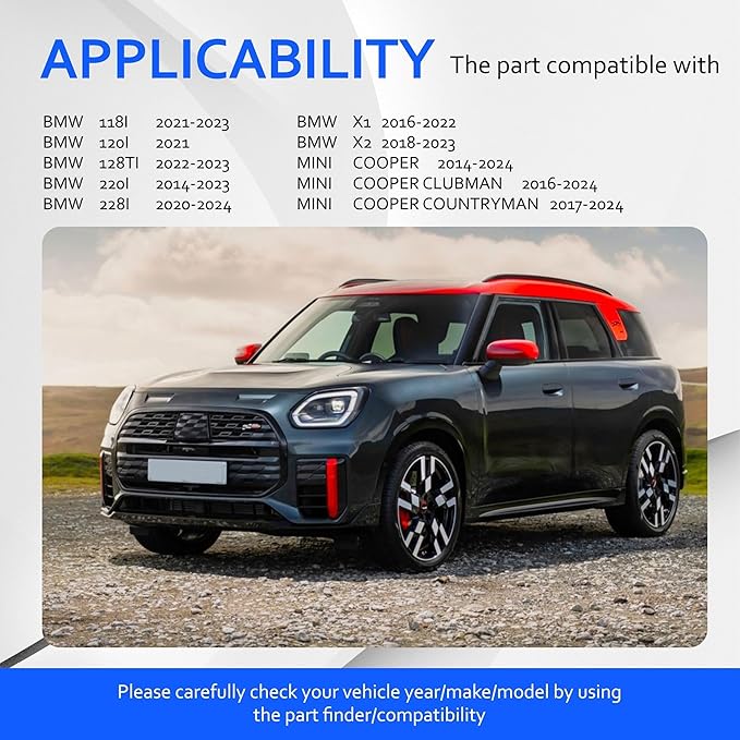 CA11888 Engine Air Filter Compatible with BMW 118i 2020-2023, 120i, 128ti 2022-2023, 220i 2014-2025, 228i 2020-2024, X1 2016-2022, X2 2018-2025, Mini Cooper, Cooper Clubman, Cooper Countryman