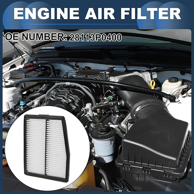 Engine Air Filter Engine Filter Air Cleaner No.28113P0400 for Kia Sportage 2023-2024 Long Life