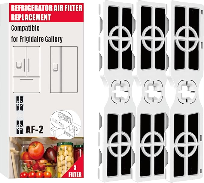 AF-2 Replacement Compatible with for Frgpaaf2 Air Filter for Eventemp with Pureair for Frigidaire Gallery Refrigerator Air Filter Replacement RAF-2 Activated Carbon (3)