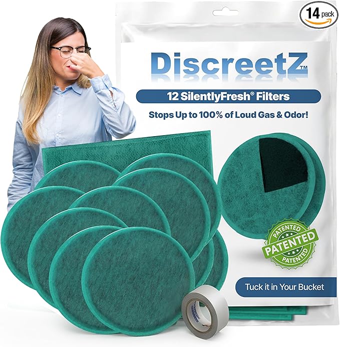 Gas pads absorb odors & sound, activated charcoal odor absorber flatulence pads, bad gas relief for adults, silence sound, women & men charcoal odor absorber underwear pads for buttocks. 12-Count S-12