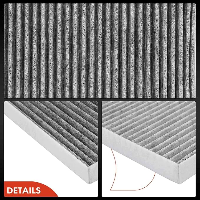 A-Premium Cabin Air Filter with Activated Carbon Compatible with Toyota, Dodge & Pontiac Models - Tacoma 2005-2023, Dart 2013-2016, Vibe 2003-2008
