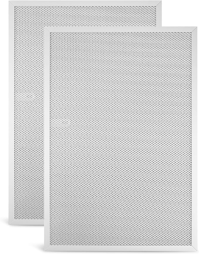 2Pcs W11177751 Range Hood Grease Filter Fit for Whirlpool Range Hood, Replace W10419114 W11176974 W10834041，17.25'' x 11.5'' x 0.38'' Filter