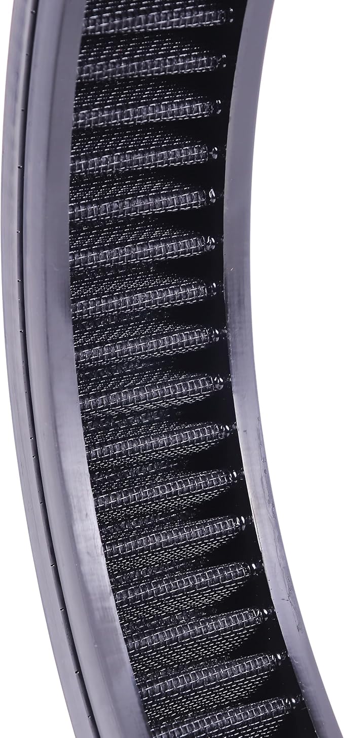 14"x2"Air Cleaner Air Filter Element Round Replacement Washable Reusable Compatible with Chevrolet Buick Ford GMC Mopar Oldsmobile Pontiac Cotton Fiber High Flow (Black)