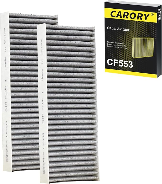 Cabin Air Filter w/Activated Carbon for Nissan Frontier 2005-2025, Pathfinder 2005-2012, Xterra 2005-2015, NV1500 2012-2015, NV2500 2012-2015, NV3500 2012-2015, Suzuki Equator 2009-2012