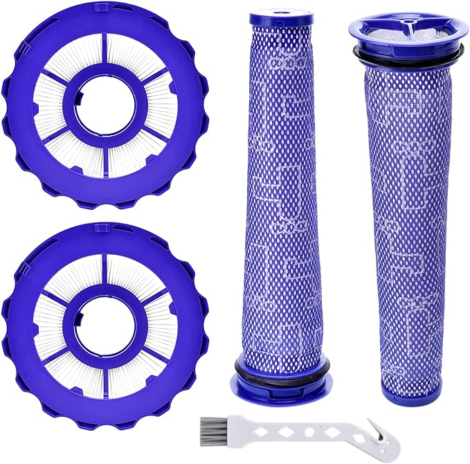 Filter Replacement for Dyson DC40 Multi Floor,DC40 Animal,Light/Slim Ball Animal, Origin and Total Clean Vacuums, Part 923587-02 & 922676-01,2 Post-Motor & 2 Pre-Motor Filters