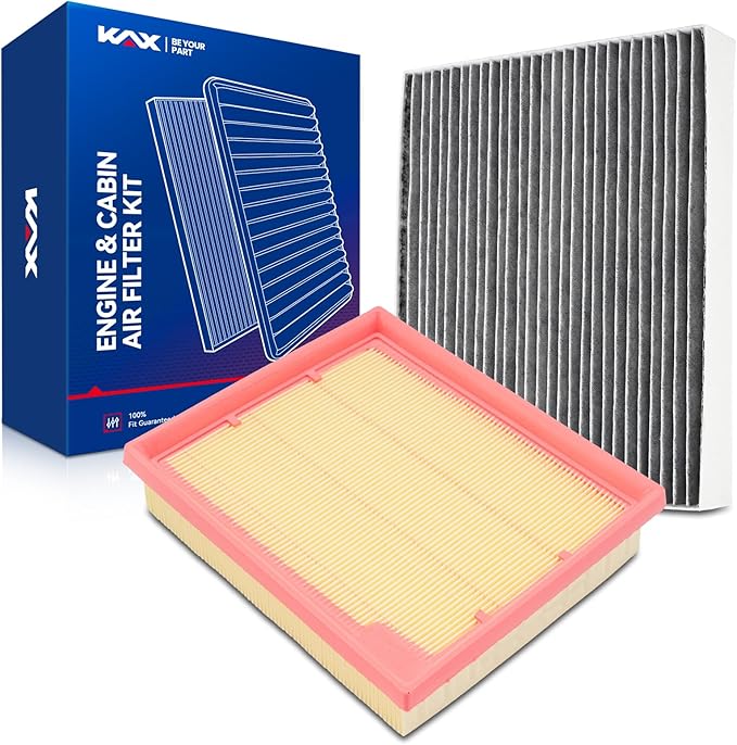 KAX Engine & Cabin Air Filter Kit, Replacement for Ford Maverick 2022-2026, Escape 2020-2026, Lincoln Corsair 2021-2026, Replace# CA12813 CF12772