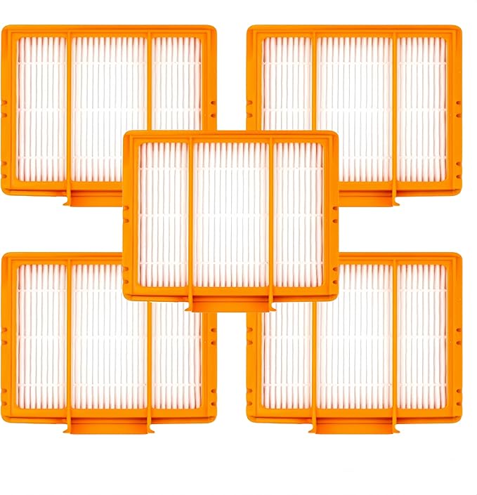 5-Pack Replacement HEPA Filter for Shark EZ AI Series Vacuum AV2501S AV2501AE AV2810WA RV2502AE RV2520AOUS AV2510AOUS AV2820S Part Fit # RVFFK950 (5)