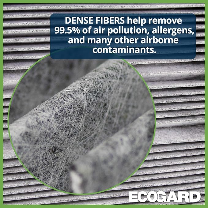 ECOGARD XC10621C Premium Cabin Air Filter with Activated Carbon Fits 2019-2025 Toyota RAV4, 2018-2026 Camry, 2019-2025 Corolla, 2020-2025 Subaru Outback, 2019-2025 Ascent