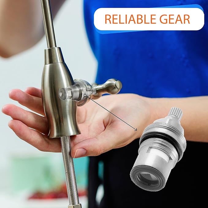 Aquaboon Reverse Osmosis Water Filter - Non-Air Gap Dispenser - Brushed Nickel/Stainless Steel Faucet for Kitchen Sink
