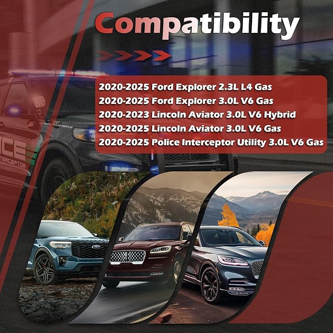 FA1884 Engine Air Filter and FP89 Cabin Air Filter kit Compatible with 2020-2025 Explorer 2.3L 3.0L 2020-2025 Aviator 3.0L 2020-2023 Aviator 3.0L Hybrid Replaces 7C3Z9601A JX6Z19N619BA
