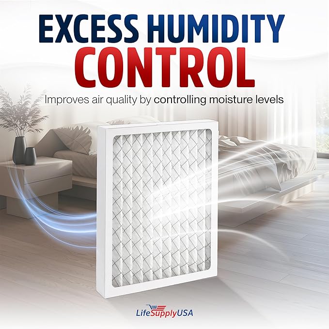LifeSupplyUSA DH65 MERV11 Filter Replacement Compatible with Honeywell TrueDRY DH65 DR65 Dehumidifiers Part 50049537-005 50033205-009