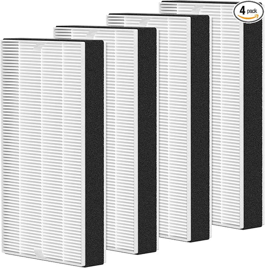4 Pack F1 Filter Replacement Compatible with 3M Filtrete Room C01 T02 Models FAP-C01-F1, FAP-T02-F1, FAP-C01BA-G1, FAP-T02WA-G1 and FAP-ST02N