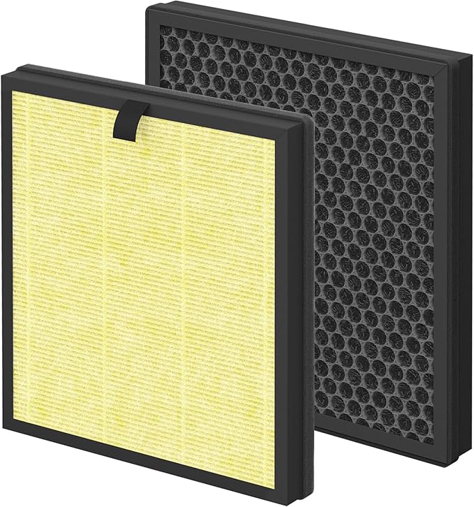 AP303 AP304 Replacement Filter Compatible with DAYETTE & FRESHDEW AP303/AP304 Air Purifier, 3 Stage Filtration for Home Large Room, 2 Pack (Pet Filter)