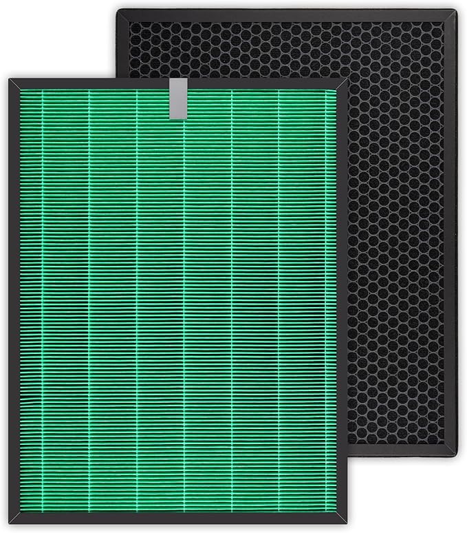 2 Pack 230/240 Replacement Filter Set for Coway Airmega 240 230 (AP-1821F) Air Purifiers, Max 2 Green True and Active Carbon Filters, 2 Set, Part #3111151