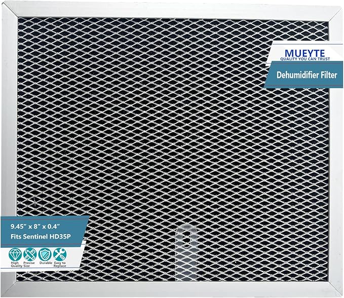 HD35P Dehumidifier Filters Compatible with Sentinel HD35P HS35 Dehumidifiers Alorair Crawl Space Dehumidifiers MERV-1 Aluminium Filter 9.45 x 8 x 0.4 inches, 1Pack