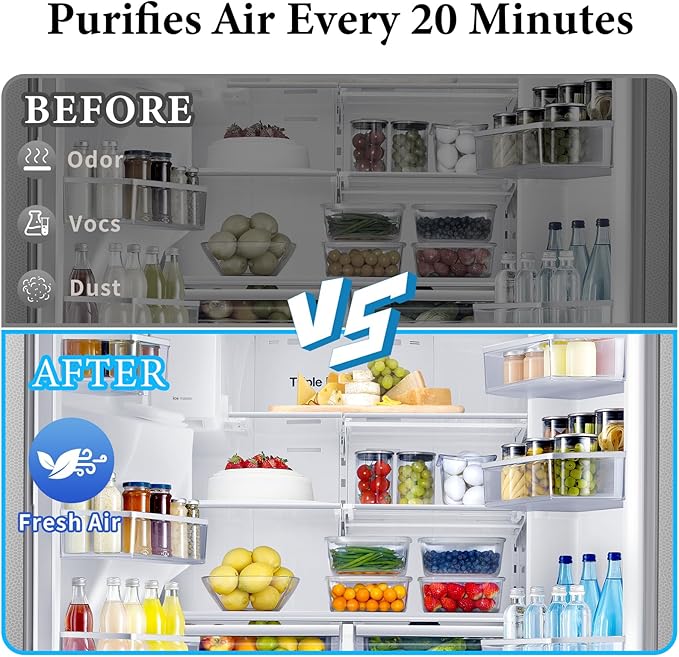 Filters Replacement for Sub-Zero Refrigerator Air Purification Cartridge 7042798, 7007076, 7007067 Air Filter, 2 Pack