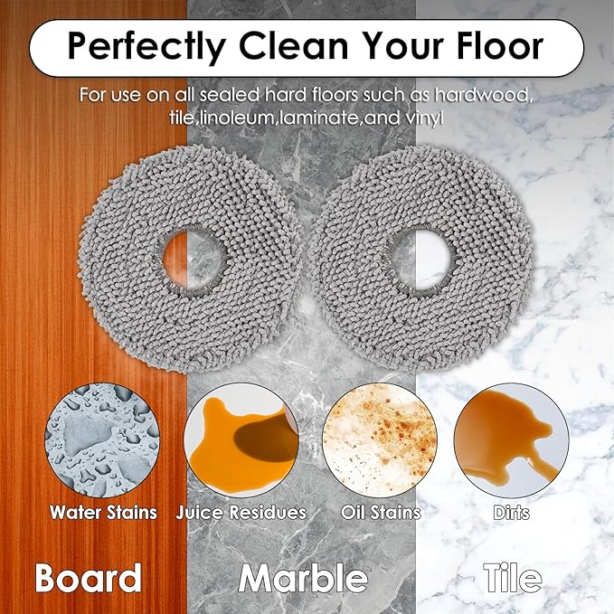 (23 Pack) Qrevo Master Replacement Parts Compatible with Roborock Qrevo Master/Qrevo Slim Robot Vacuum, 2 Roller Brushes, 6 Side Brushes, 7 Dust Bags, 4 HEPA Filters, 4 Mop Pads, Accessories Kit