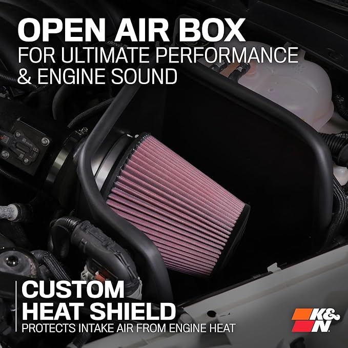 K&N Cold Air Intake System: High-Flow Air Filter, Increase Performance & Acceleration: Compatible with 2013-2018 Nissan: Altima, 69-7064TS