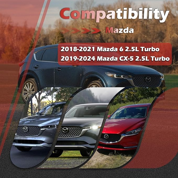 CA12167 Engine Air Filter and CF11811 Cabin Air Filter kit Compatible with 2019-2024 CX-5 2.5L Turbo Only 2018-2021 Mazda 6 2.5L Turbo Only Replaces PA99223 PY8W133A0 KD45-61-J6X