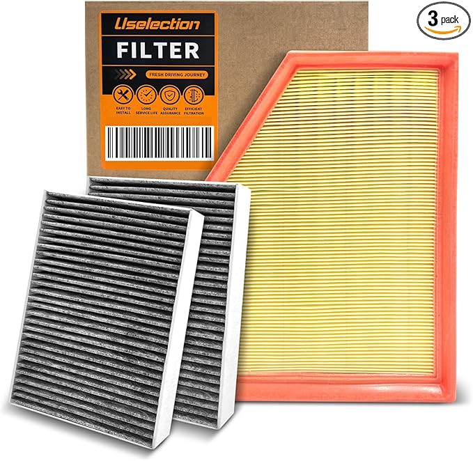 Cabin Engine Air Filter ACtivated Carbon Kit for 2019-2023 BMW X5 X7 X6 (3.0L ONLY), 2017-2023 BMW 530i, 530i xDrive, 540i, 540i xDrive, 530e,740i,740i xDrive,840i(Special attention not for 4.4L V8)