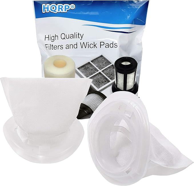 HQRP 4-pack Filter compatible with Black+Decker HNV115B, HNV115J, HNV215B, HNV220B series Hand Vac Vacuum Cleaners, EVF100 Replacement