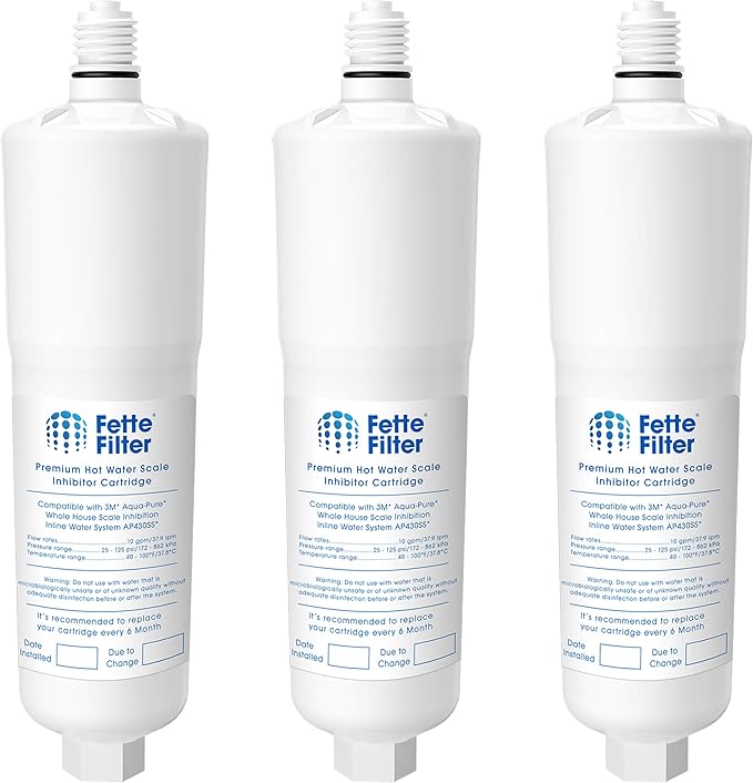 AP431 Replacement Cartridge for Aqua-Pure AP431 Hot Water Scale Inhibitor for AP430SS, Prevent Scale Accumulation and Protect Water Heaters 3 qty