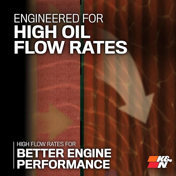 K&N Motorcycle Oil Filter: High Performance, Premium, Designed to be used with Synthetic or Conventional Oils, Wrench Off Nut: Fits Select Honda, Kawasaki, Polaris, Yamaha Vehicles, KN-303