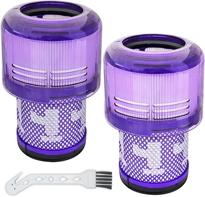 2-Pack V11 V15 Vacuum Filter Replacement Compatible with Dyson V11 Torque Drive, V11 Animal, V11 Absolute, V11 Complete, V15 Detect, V15s Detect Submarine, SV14, SV15, SV17, SV22, SV28, SV47