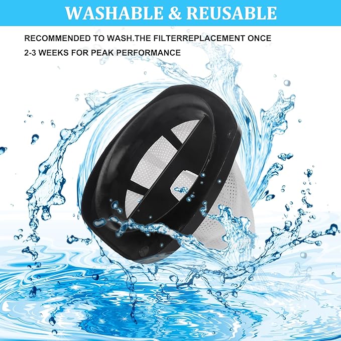 4 Pack 2030 Vacuum Filter & 6 Pack Foam Filter 1 Brush Compatible with Bissell 2030 Featherweight Stick Vacuum, Change Model 2030 2030L 20303 20306 20307 20309 2030H 2030V 2030X 2030Z