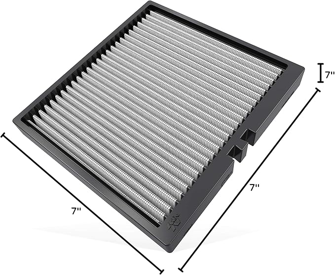 K&N LIFETIME Cabin Air Filter: Premium, Washable, Clean Air for your Cabin: Compatible with 2013-2024 AUDI: A3, Q2, S3, TT, VF2047