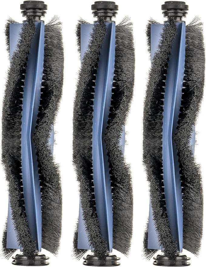(3 Pieces) Replacement Main Brush Compatible With Eufy X10 Pro Omni/ E35 Robot Vacuum, Replacement Parts Accessory Kit, 3 Brush Rollers