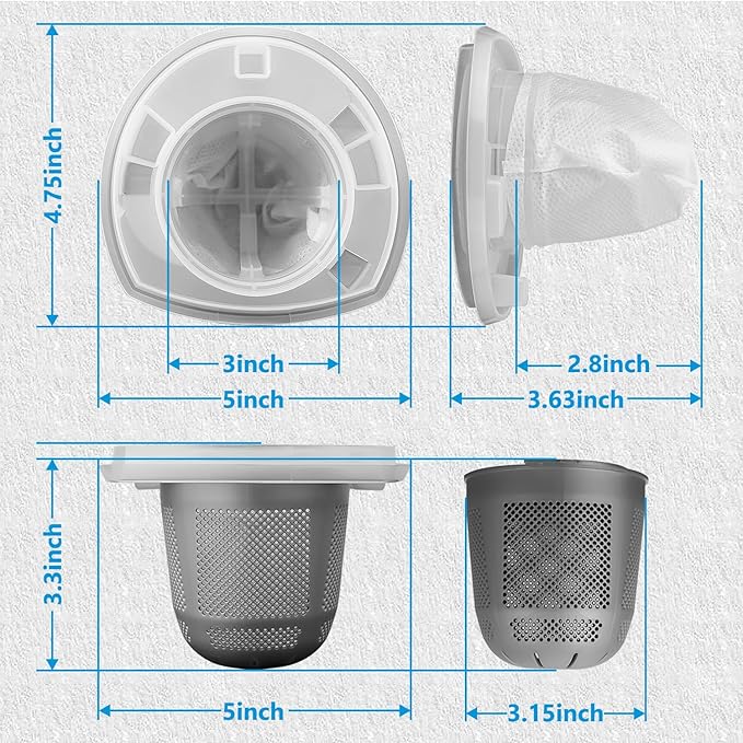 Replacement 90558115 Pre Filter for Black & Decker CHV1410B CHV1510 CHV1410 CHV1410L BDH1220AV BDH2000L BDH2010LP Vacuum Models