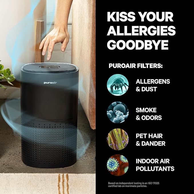 PuroAir 240 Replacement Filter - Genuine Puro Air 240 Filter Replacement - Official PuroAir Air Purifier HEPA Filter with CarbonTech Filters 99.9% of Pollen, Dust, Pet Dander, Smoke, Odors (2PK)