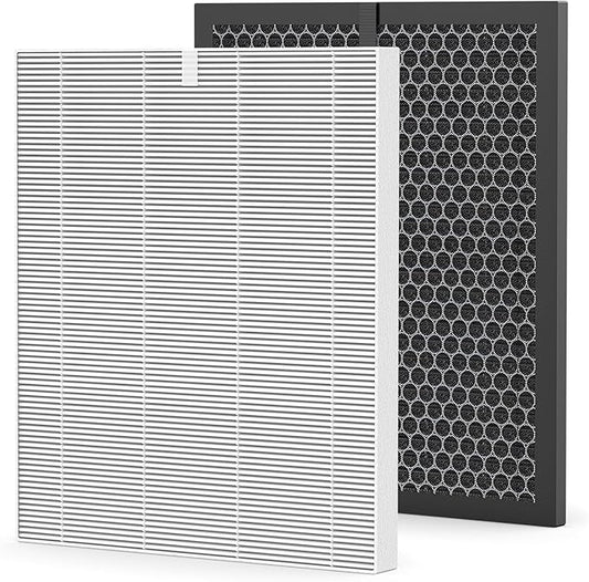 Filter Q–1712-0123-00 For Winix 5510/5520 Air Purifier Filter, Replacement for Large Room Up to 1881 Ft²/Hr, HEPA Filter+Activated Carbon Filter for Pet Dander, Smoke, Dust, Pollen