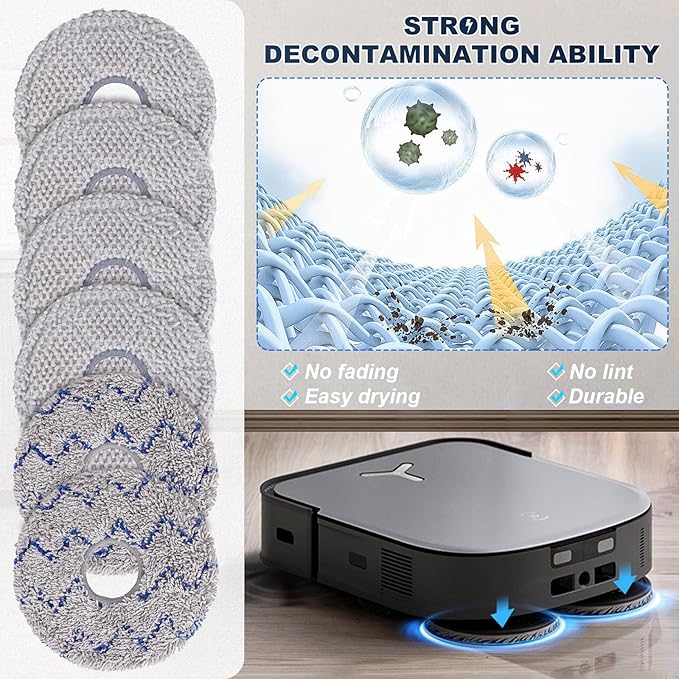 Replacement Parts for Ecovacs Deebot X2 / X2 Omni / X2 Pro / DEX86/ T30S / T30S PRO Robot Vacuum Cleaner - Spare Accessories Kit (Not for T30S COMBO)