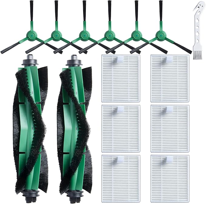 Replacement Parts for iRobot Roomba 104/105 Vac/Combo Q0120 Q0110 Combo Essential Y0140 Y0112 Y0110, 15 Pack Quality Accessories for Better Cleaning Performance