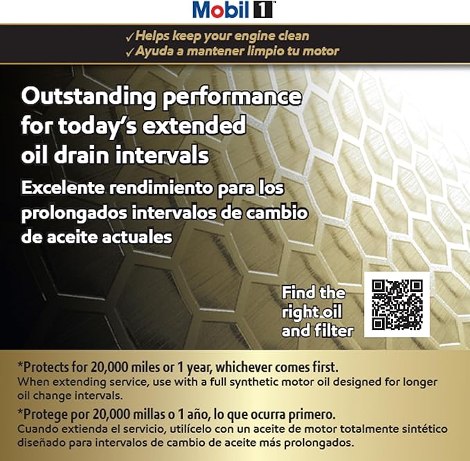 Mobil 1 M1-210A Extended Performance Spin On Oil Filter - (Pack of 2)